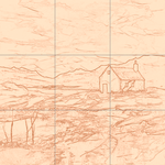 Sepia sketch with grid