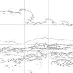 Line drawing with grid