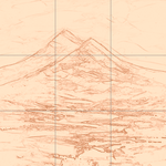 Sepia sketch with grid