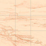 Sepia sketch with grid