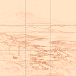 Sepia sketch with grid