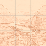 Sepia sketch with grid