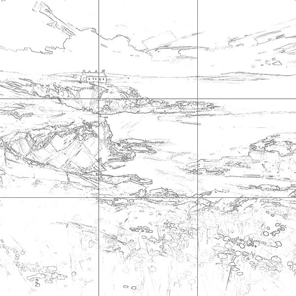 Sketch with grid