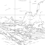 Line drawing with grid