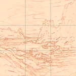 Sepia sketch with grid