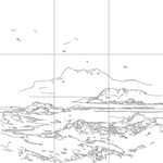 Line drawing with grid