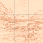 Sepia sketch with grid