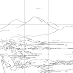 Line drawing with grid