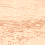 Sepia sketch with grid