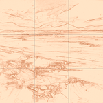 Sepia sketch with grid