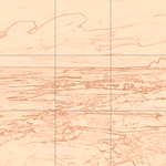 Sepia sketch with grid