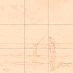 Sepia sketch with grid