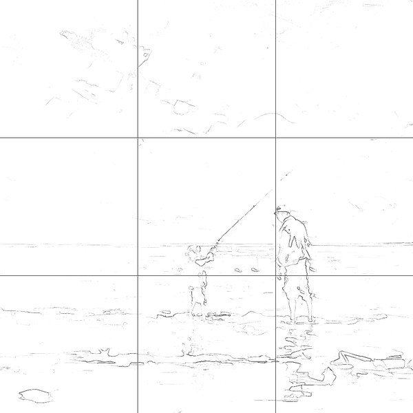 Sketch with grid