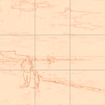 Sepia sketch with grid