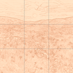 Sepia sketch with grid