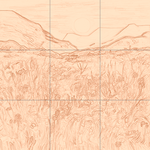 Sepia sketch with grid