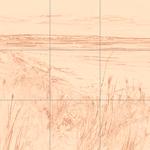 Sepia sketch with grid