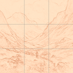 Sepia sketch with grid