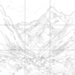 Sketch with grid