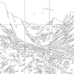 Line drawing with grid