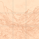 Sepia sketch with grid