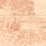 Sepia sketch with grid