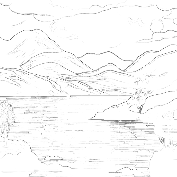 Sketch with grid