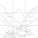 Line drawing with grid