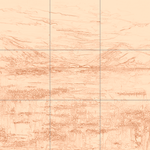 Sepia sketch with grid