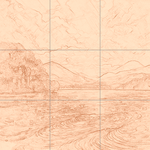 Sepia sketch with grid