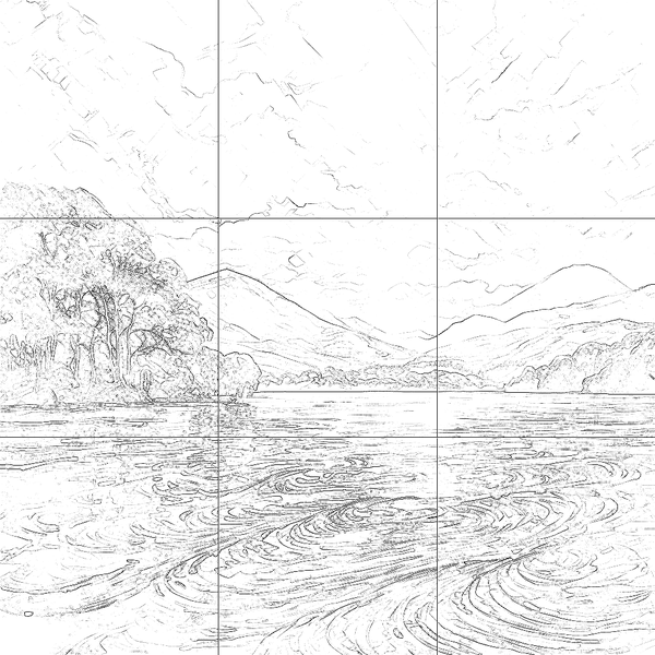 Sketch with grid