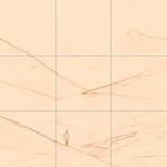 Sepia sketch with grid