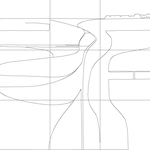 Line drawing with grid