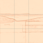 Sepia sketch with grid