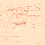 Sepia sketch with grid