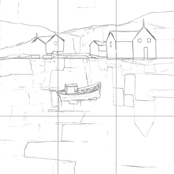 Sketch with grid