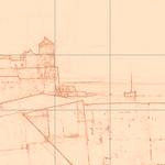 Sepia sketch with grid