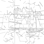 Line drawing with grid