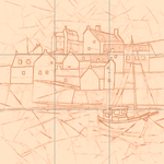 Sepia sketch with grid