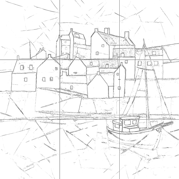 Sketch with grid