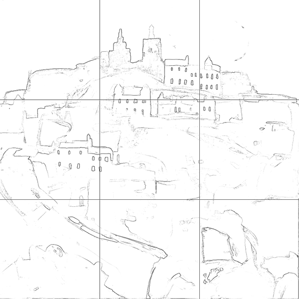 Sketch with grid