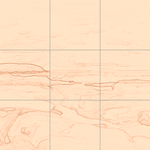 Sepia sketch with grid