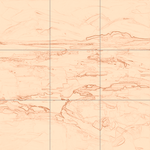 Sepia sketch with grid