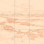 Sepia sketch with grid