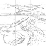 Line drawing with grid