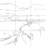 Line drawing with grid