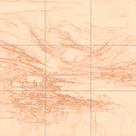 Sepia sketch with grid