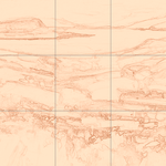 Sepia sketch with grid