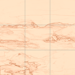 Sepia sketch with grid