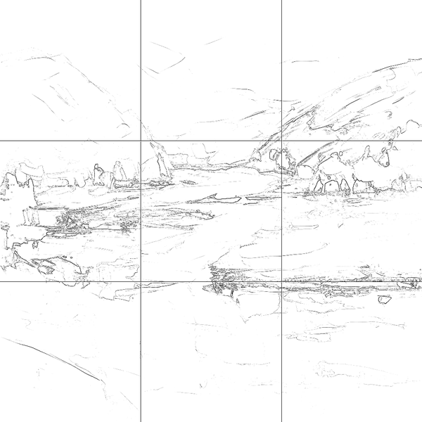 Sketch with grid